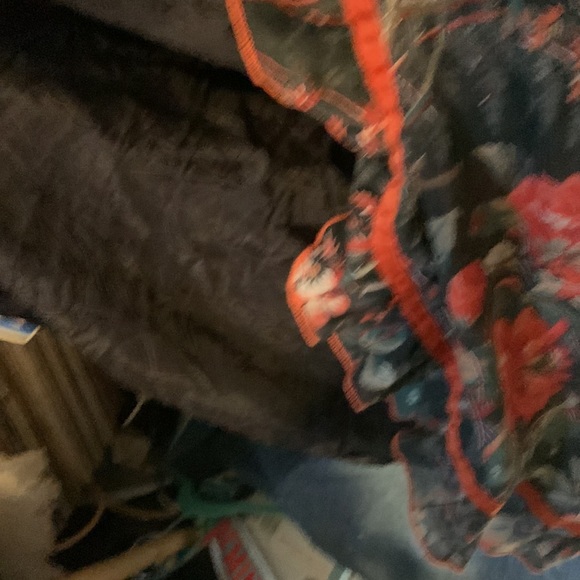 Vintage 70’s on/off shoulder ruffle dress - Picture 4 of 8